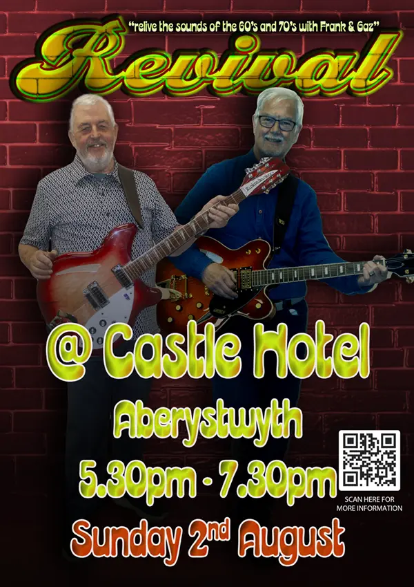 Revival Duo 1960's cover duo's Poster at The Castle Hotel, Aberystwyth