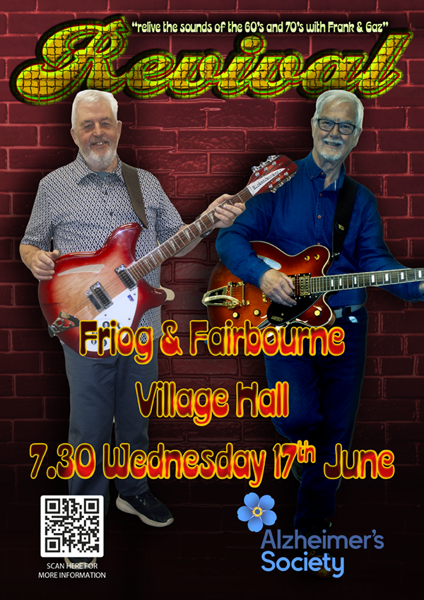 Revival Duo 1960's cover duo's Poster for Alzheimers Charity